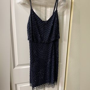 Adrianna Papell, size 6, navy dress